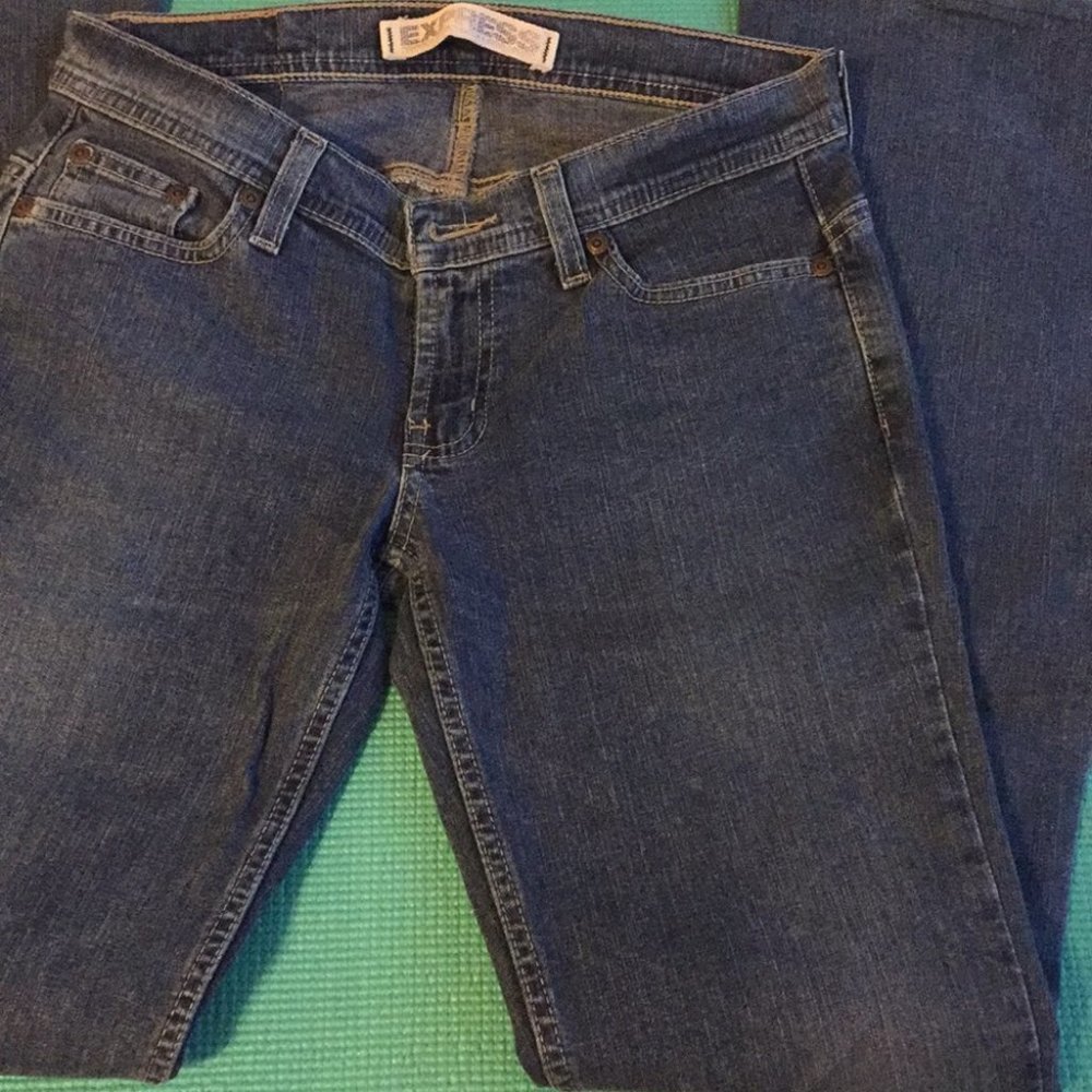Express Pants Jeans Bootcut Barely Boot Size 2 - image 2
